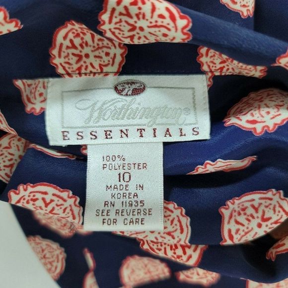 Vintage Worthington Essentials Navy‎ Long Sleeve - Picture 6 of 7